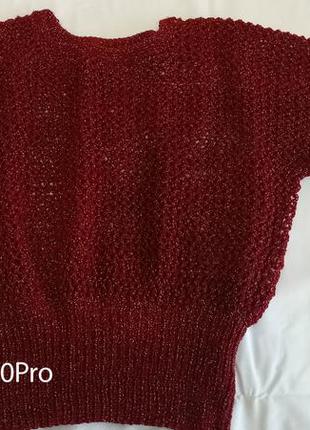 Жилетка.жилет, накидка. якісна нитка з люрексом.