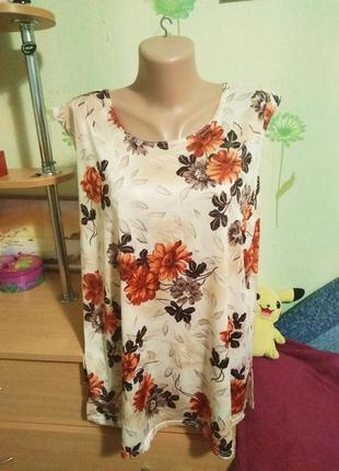 Нарядная блуза- майка- трикотаж- не ношена