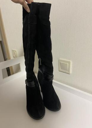 Чоботи зимові (замша і овчина)