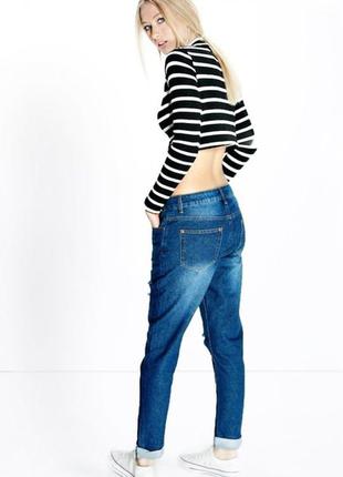 Синие mom-jeans  boohoo2 фото