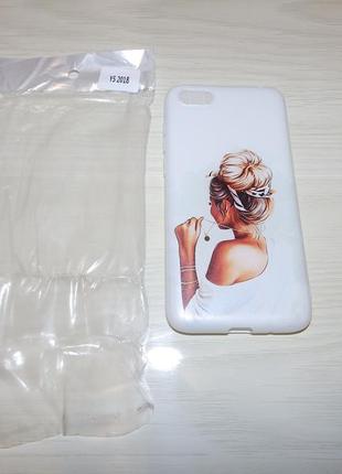 Чехол huawei y5 2018 девушка с кулоном дизайнерские чехлы