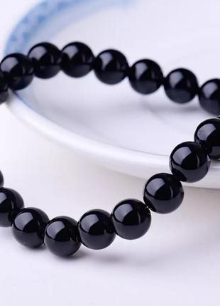 Браслет из бусин натурального камня мужской женский шамбала