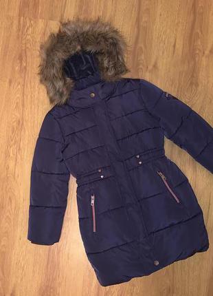 Зимняя удлиненная куртка/пальто palomino 122-128см