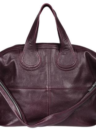 Жіноча шкіряна сумка francesca виноградна