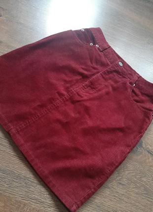 Юбка вельвет