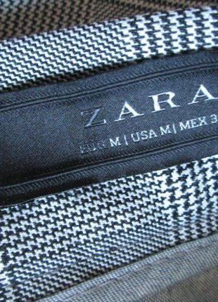 Шикарные брюки в клетку с лампасами высокая посадка zara оригинал 🍁🌹🍁9 фото