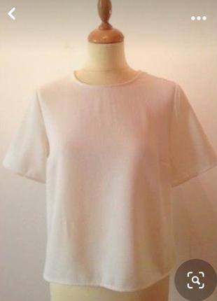 Базовая белая шифоновая блуза большого размера st.michael от marks&spencer