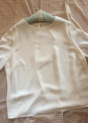 Базова біла шифонова блуза великого розміру st.michael від marks&spencer3 фото