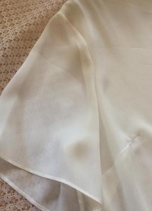 Базова біла шифонова блуза великого розміру st.michael від marks&spencer6 фото