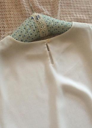 Базова біла шифонова блуза великого розміру st.michael від marks&spencer7 фото