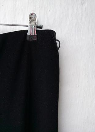 Модні чорні широкі базові оксамитові вилюрові штани m&s 🔥8 фото