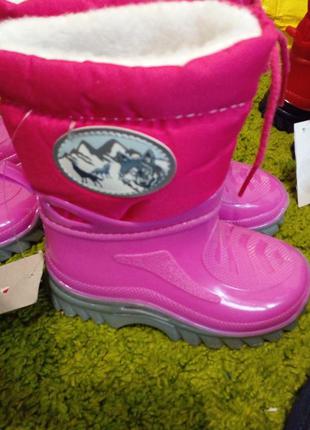 Гумові чоботи зимові утеплені для дівчинки g&g 25