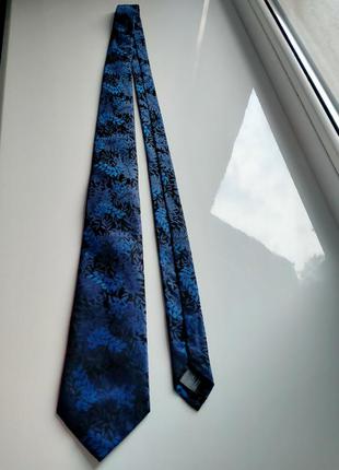 Мужской тёмно-синий галстук autograph marks & spencer
