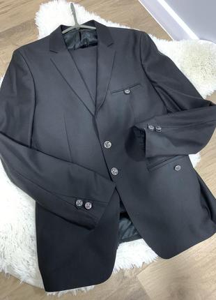 Чёрный классический костюм / чоловічий костюм3 фото