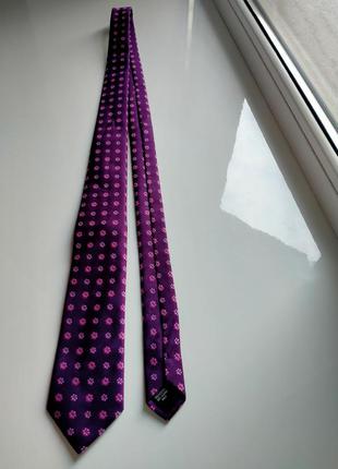 Фиолетовый галстук с цветами rael brook