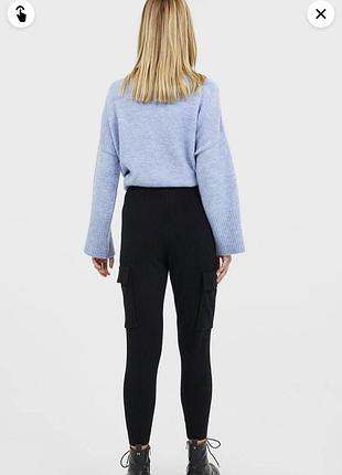 Черные брюки с карманами stradivarius 🖤 2