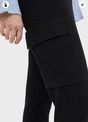 Черные брюки с карманами stradivarius 🖤4 фото
