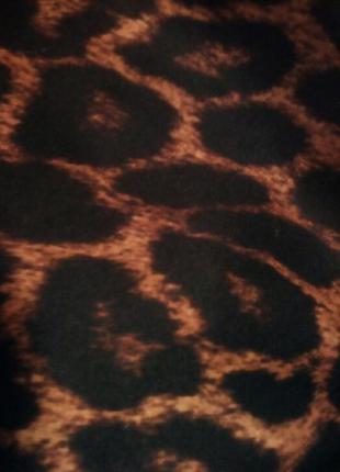 Юбка мини,плотньій трикотаж,леопардовьій принт9 фото