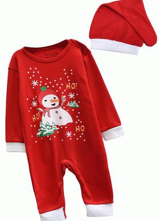 Комбінезон з новорічним декором baby lux