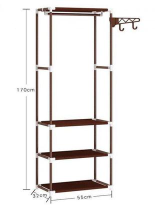 Напольная вешалка для хранения одежды и обуви new boxy coat rack6 фото