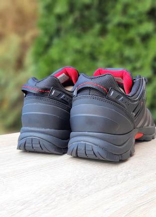 Зимние мужские кроссовки adidas terrex, черные/красные (адидас террекс, кроссівки зимові чоловічі)4 фото