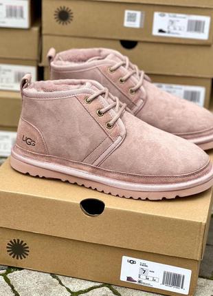 Зимові уггі ugg neumel pink на овчині