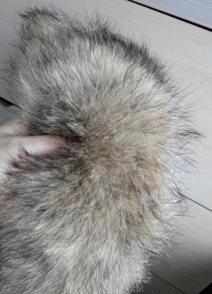 Натуральный меховой воротник на куртку