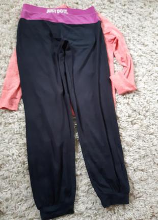 Легкі комфортні спортивні штани на манжеті, nike, p 38-408 фото