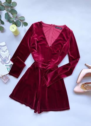 Велюровый ромпер комбинезон guess