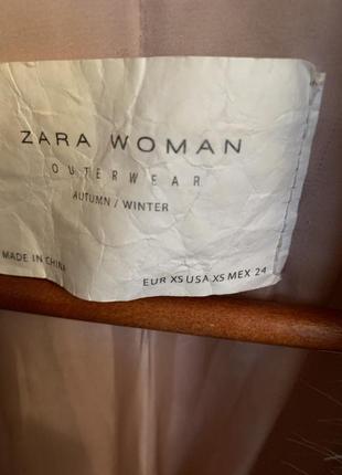 Приємна пудрова шубка zara2 фото