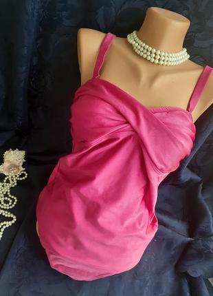 Long tall sally купальник пляжный сет из майки и плавок фуксия балконет