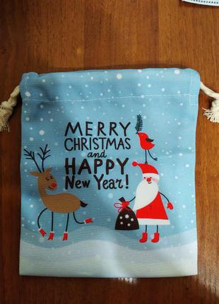 Новогодний подарочный мешочек