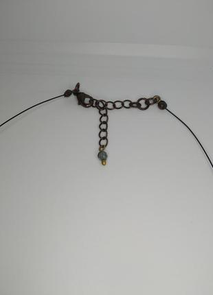 Намисто, кольє на волосіні стеклярус 6