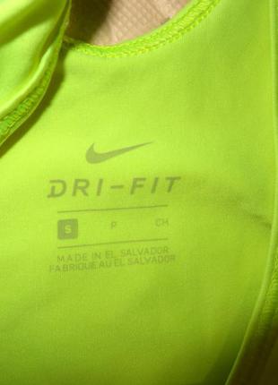 Майка nike dri-fit  салатовая6 фото