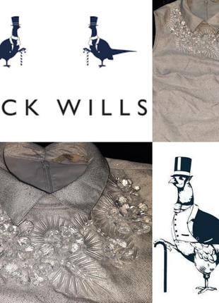 Блуза з декором jack wills р. xs (наш 34)