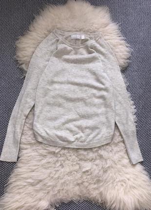 Шерстяной свитер, кофта джемпер шерсть натуральный the white company