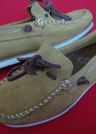 Мокасини zara натур замш 26-27 розм