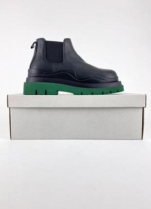 Женские ботинки 🔥 bottega veneta boots low black green