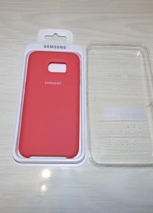 Чохол silicone case cover samsung galaxy s7 g930 червоний3 фото