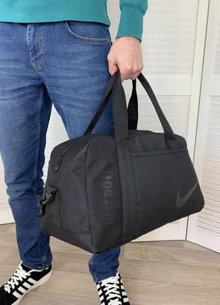 Спортивная сумка nike текстильная черная4 фото