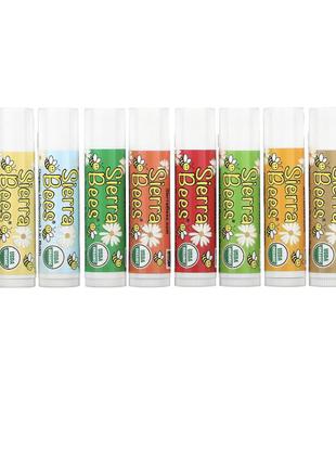 Бальзами для губ різні sierra bees (lip balm) 8 шт. по 4.25 г