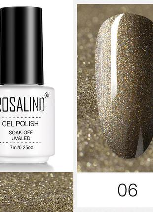 Rosalind гель-лак № 06 із шиммером для нігтів розалінд