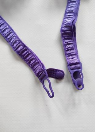 Пояс для чулок фиолетовый кружевной фирменный escora секси эротик4 фото