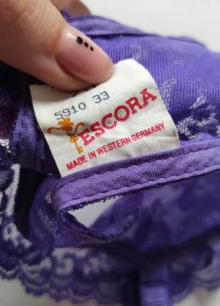 Пояс для чулок фиолетовый кружевной фирменный escora секси эротик5 фото