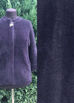 Курточка шубка пальто болеро пончо накидка с шерстью альпаки1 фото