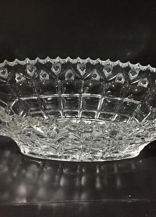 Салатница, фруктовница, конфетница ссср хрусталь н340