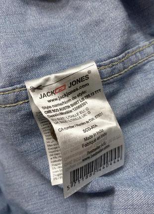 Сорочка джинсова jack and jones, вінтажна, якісна8 фото