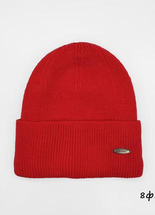 Тепла зимова шапка на флісі, жовта,червона,зелена, біні,лопата,вовна2 фото