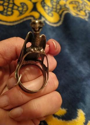 Перстень чоловічий, срібло, в стилі гри престолів6 фото