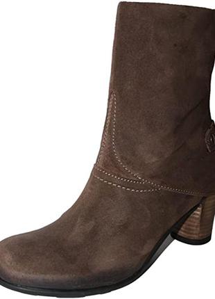 Удобные кожаные ботинки дорогого бренда wolky